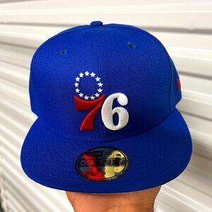 Philadelphia 76'ers NBA Fitted Hat Blue - New